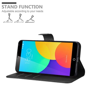 MEIZU MX4 Suojakuori Lompakkokotelo (Musta)