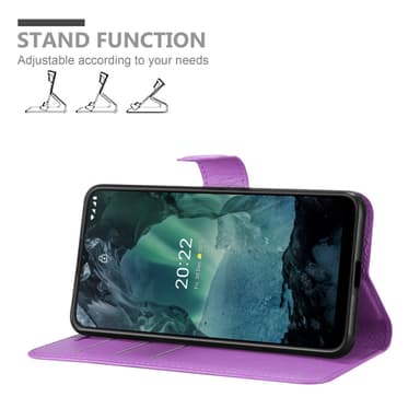 Nokia G11 / G21 Suojakuori Lompakkokotelo (Violetti)