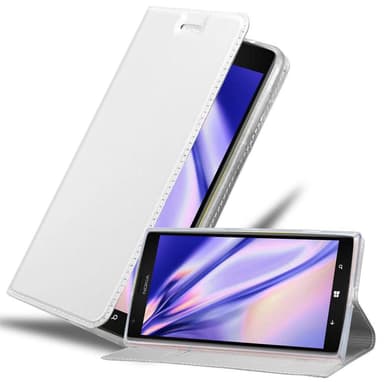 Nokia Lumia 1520 Suojakuori Lompakkokotelo (Hopea)