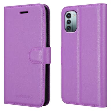 Nokia G11 / G21 Suojakuori Lompakkokotelo (Violetti)