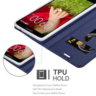 LG G2 MINI Suojakuori Lompakkokotelo (Sininen)