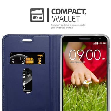 LG G2 MINI Suojakuori Lompakkokotelo (Sininen)