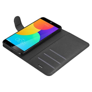 MEIZU MX4 Suojakuori Lompakkokotelo (Musta)