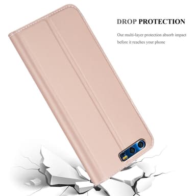 Honor 9 Suojakuori Lompakkokotelo (Vaaleanpunainen)