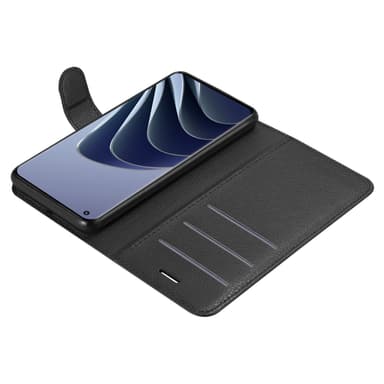 OnePlus 10 PRO 5G Suojakuori Lompakkokotelo (Musta)