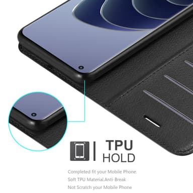 OnePlus 10 PRO 5G Suojakuori Lompakkokotelo (Musta)