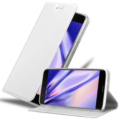 OnePlus 5 Suojakuori Lompakkokotelo (Hopea)
