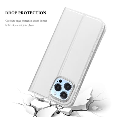 iPhone 13 PRO Suojakuori Lompakkokotelo (Hopea)