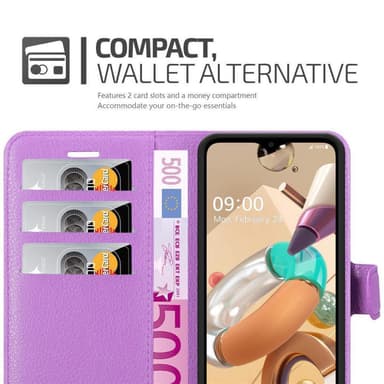 LG K41S Suojakuori Lompakkokotelo (Violetti)