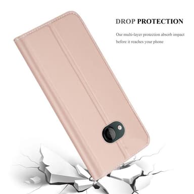 HTC U PLAY Suojakuori Lompakkokotelo (Vaaleanpunainen)