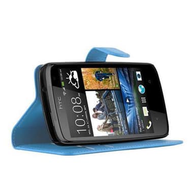 HTC Desire 500 Suojakuori Lompakkokotelo (Sininen)