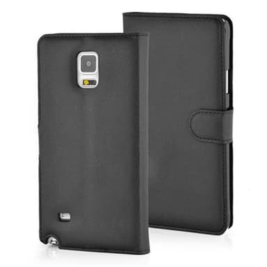 Samsung Galaxy NOTE 4 Suojakuori Lompakkokotelo (Musta)