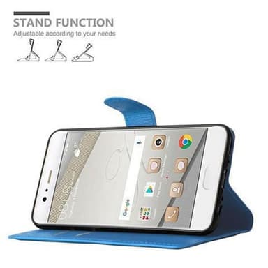 Huawei P10 Suojakuori Lompakkokotelo (Sininen)