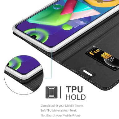 Samsung Galaxy M31 Suojakuori Lompakkokotelo (Musta)