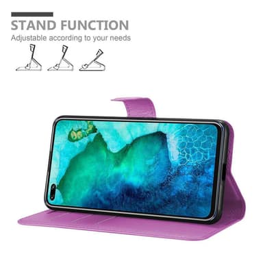 Honor View 30 PRO Suojakuori Lompakkokotelo (Violetti)