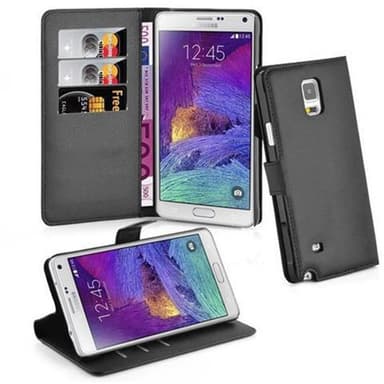 Samsung Galaxy NOTE 4 Suojakuori Lompakkokotelo (Musta)