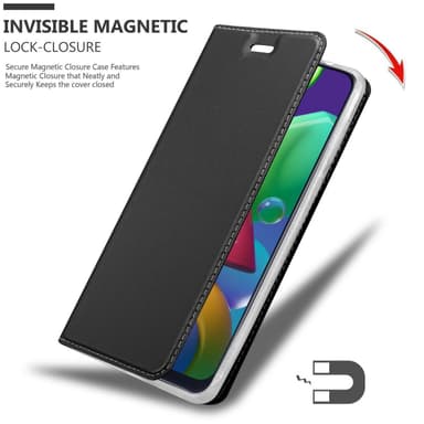 Samsung Galaxy M31 Suojakuori Lompakkokotelo (Musta)