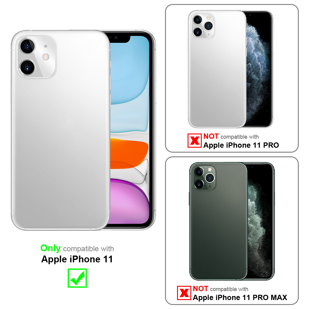 iPhone 11 Suojakuori Lompakkokotelo (Musta)