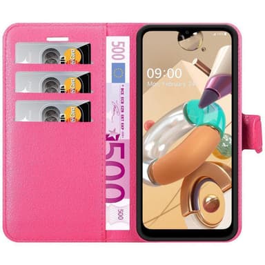 LG K41S Suojakuori Lompakkokotelo (Vaaleanpunainen)