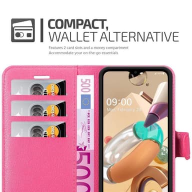 LG K41S Suojakuori Lompakkokotelo (Vaaleanpunainen)