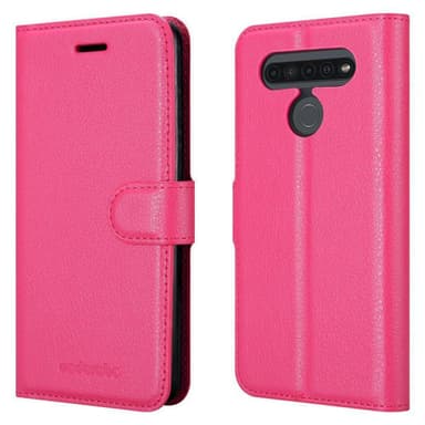 LG K41S Suojakuori Lompakkokotelo (Vaaleanpunainen)