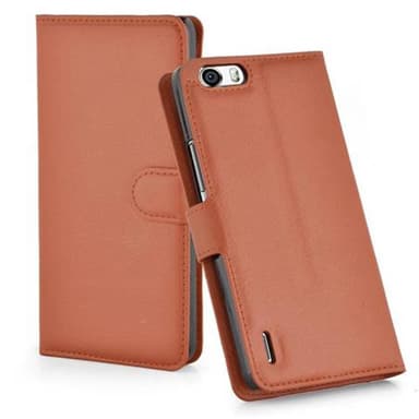 Honor 6 PLUS Suojakuori Lompakkokotelo (Ruskea)