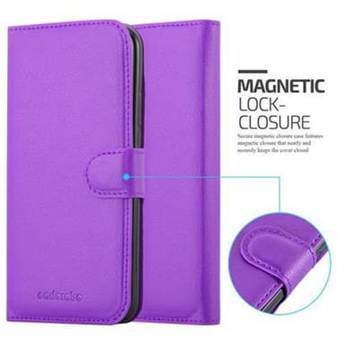 iPhone X / XS Suojakuori Lompakkokotelo (Violetti)