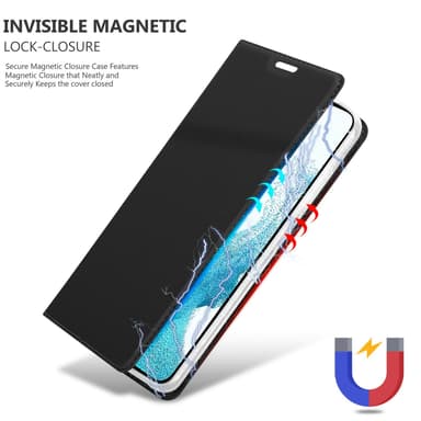 Samsung Galaxy S22 Suojakuori Lompakkokotelo (Musta)