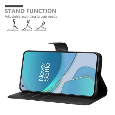 OnePlus 8T Suojakuori Lompakkokotelo (Musta)