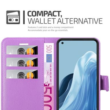 Realme 7 5G Suojakuori Lompakkokotelo (Violetti)