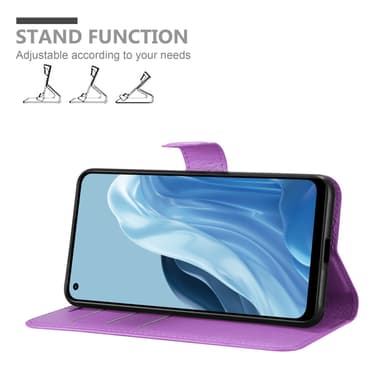 Realme 7 5G Suojakuori Lompakkokotelo (Violetti)