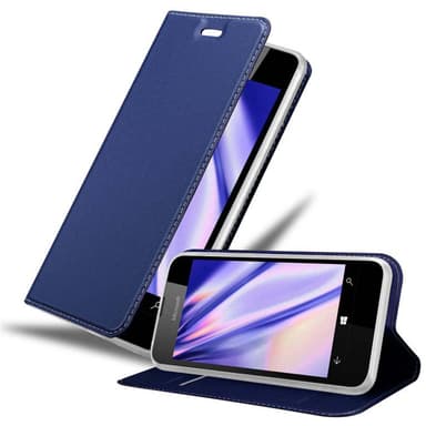 Nokia Lumia 550 Suojakuori Lompakkokotelo (Sininen)