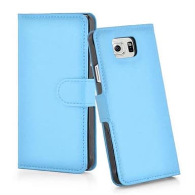 Samsung Galaxy S6 Suojakuori Lompakkokotelo (Sininen)