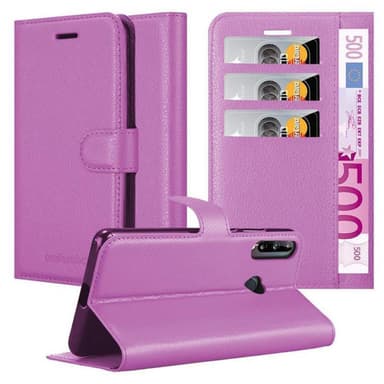 Huawei P40 LITE E Suojakuori Lompakkokotelo (Violetti)