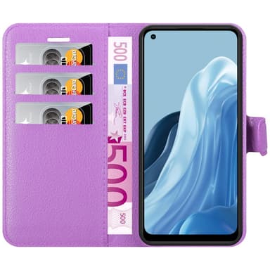 Realme 7 5G Suojakuori Lompakkokotelo (Violetti)