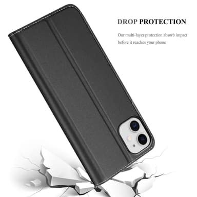 iPhone 11 Suojakuori Lompakkokotelo (Musta)