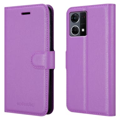 Realme 7 5G Suojakuori Lompakkokotelo (Violetti)
