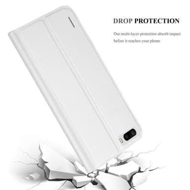 Honor 6 PLUS Suojakuori Lompakkokotelo (Hopea)