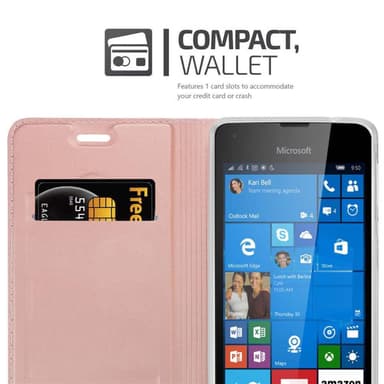 Nokia Lumia 550 Suojakuori Lompakkokotelo