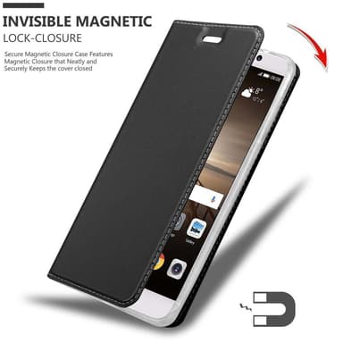 Huawei MATE 9 Suojakuori Lompakkokotelo (Musta)