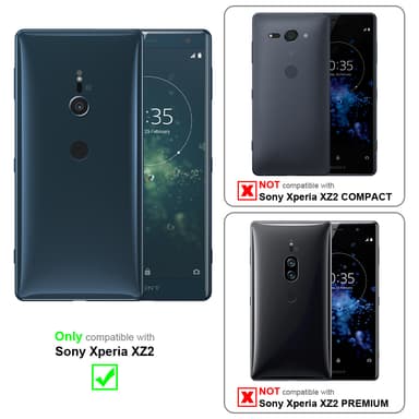 Sony Xperia XZ2 Suojakuori Lompakkokotelo (Punainen)