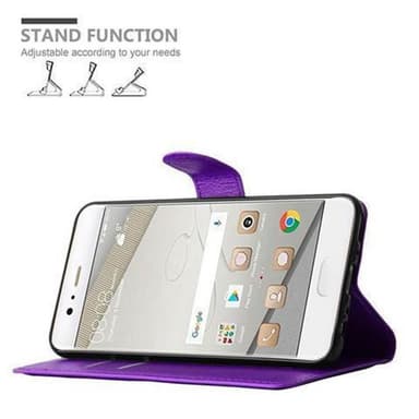 Huawei P10 PLUS Suojakuori Lompakkokotelo (Violetti)