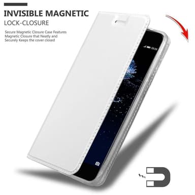 Huawei P10 PLUS Suojakuori Lompakkokotelo (Hopea)