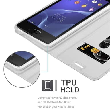 Sony Xperia M2 / M2 AQUA Suojakuori Lompakkokotelo