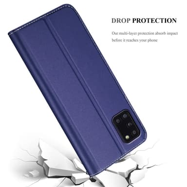 Samsung Galaxy A31 Suojakuori Lompakkokotelo (Sininen)