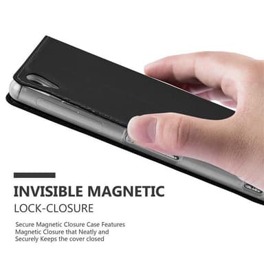 Sony Xperia Z3 Suojakuori Lompakkokotelo (Musta)