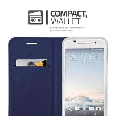 HTC ONE A9 Suojakuori Lompakkokotelo (Sininen)