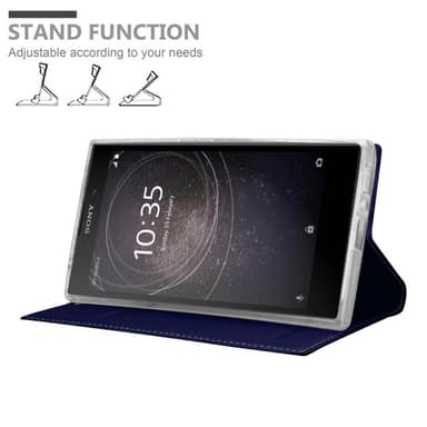 Sony Xperia L2 Suojakuori Lompakkokotelo (Sininen)