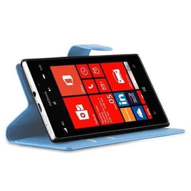 Nokia Lumia 925 Suojakuori Lompakkokotelo (Sininen)