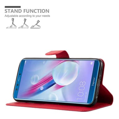 Honor 9 LITE Suojakuori Lompakkokotelo (Punainen)